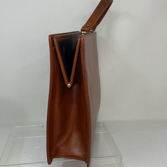 Vintage 1950’s Supreme Large Structured Leather Handbag - Picture 6 of 14